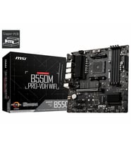 MSI B550M PRO-VDH WIFI B550 DDR4 Vga GLan mATX HDMI DVI M.2 USB3.2 WIFI AM4 AMD Anakart (Siyah)