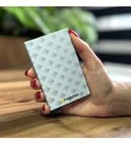 Mekanizmalı Kartlık Rfid Korumalı Alüminyum Otomatik Mekanizmalı Kredi Kartlık Desenli Prizma Gri