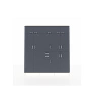 Arges Gardrop 10 Raflı 2 Çekmeceli 3 Askılı 220x30x243 Aytaşı-Antrasit