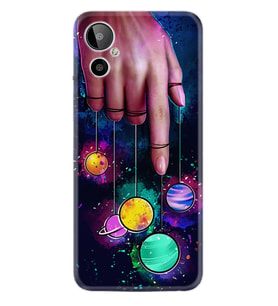 General Mobile GM 23 SE Uyumlu Kılıf Silikon Desen Özel Seri Finger planet 1740