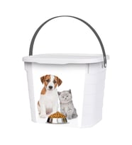 Herevin 7,3 lt Köpek & Kedi Desenli Mama Kutusu 219 mm x 270 mm x 212 mm
