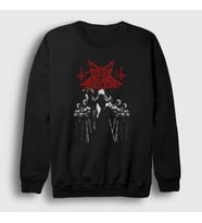 Presmono Unisex Siyah Ritual Dark Funeral Sweatshirt 137103tt