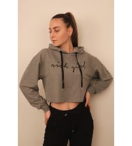 Rich Kadın Crop Sweatshirt