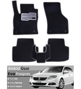 RENAULT LATİTUDE (2010-2015) Uyumlu EVA Paspas Tam Set–Oto Paspas,Araca Özel