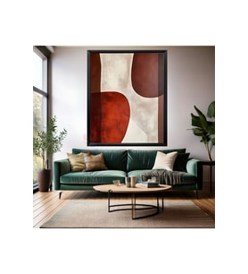 Soyut Ahşap Çerçeveli MDF Tablo Modern Salon Tablosu Ev Dekorasyon Duvar Tablosu Yeni Ev Hediyesi (Siyah)