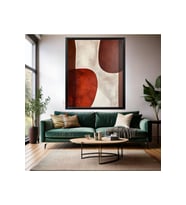 Soyut Ahşap Çerçeveli MDF Tablo Modern Salon Tablosu Ev Dekorasyon Duvar Tablosu Yeni Ev Hediyesi (Siyah)