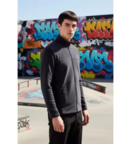 Erkek Dik Yaka Standart Kol Fermuarlı Polar Sweatshirt Fonksiyonel Dayanıklı Kaliteli Spor