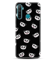 Realme 5i 5 Pro 6i 7 Pro 8 Kılıf Desemli Silikon Panda Suratları 1773