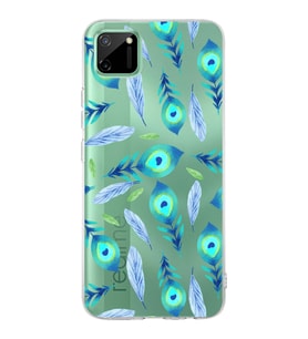 PrintiFy Realme C11  ile Uyumlu 1mm Slim Fit Nazar Boncuğu 3 Baskılı Şeffaf  Kılıf