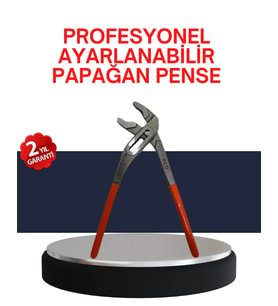 Dayanıklı Çelik Papağan Pense Ergonomik Yalıtımlı Sap