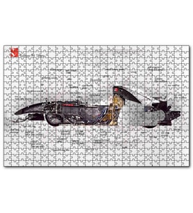 Cakapuzzle F1 Arabasının Anatomisi Görseli Puzzle Yapboz MDF (Ahşap) (120 Parça)