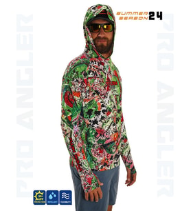 Fujin Pro Angler S24 Hooded Makai Green Red M