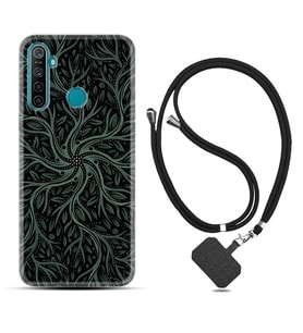 Realme 5i 5 Pro 6i 7 Pro 8 Kılıf Boyun Askılı Silikon Sarmaşıklar 1675