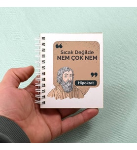 Hipokrat Esprili Mesajlı Not Defteri Hediyelik