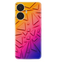 Realme C55 Kılıf Silikon Desen Özel Seri Üçgenler 1635