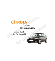 Citroen Saxo 05/1996 - 02/2004 Araca Özel Sis Farı h1