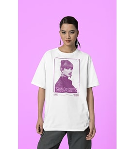 1989 Taylor Swift Özel Tasarım Unisex Tişört, Oversize Şarkıcı Tişört