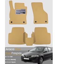 RENAULT MEGANE 2 HATCHBACK (2002-2008) Uyumlu EVA Paspas Tam Set–Oto Paspas,Araca Özel