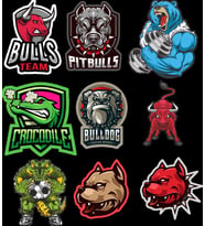 Agresif İsimli Hayvanlar Sticker Set 9 Parça Telefon, Tablet, Defter, Laptop Sticker