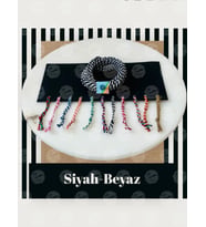  Paket İpi Paketleme Ipi / Bağlama Ipi / İki  Renkli Ip Siyah Beyaz Renk 10 mt-T913 (Renksiz)