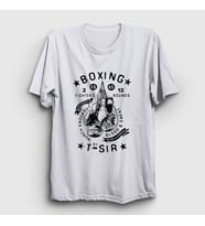 Presmono Unisex Beyaz Boxing Ufc Mma Hediye Boksör Boks T-Shirt 496198tt (Beyaz)