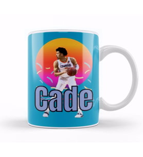 Cade Cunningham Vintage Art   Legend Basketball Gift Kupa Bardak Porselen