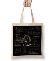 E=mc2 Formül Matematik Formülü Bez Çanta Uzun Saplı