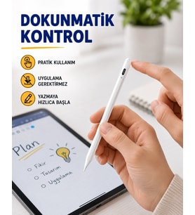Yüksek Hassasiyetli Eğim Sensörlü Dijital Kalem - Usb-c Hızlı Şarjlı Yeni Nesil