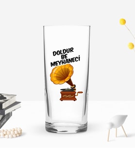 BK Gift DTF Eğlenceli Rakı Tasarımlı Rakı Bardağı-2, Arkadaşa Hediye, Sevgiliye Hediye