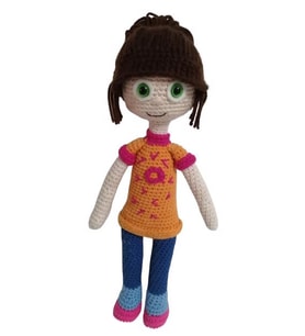 Yelda Bebek Amigurumi Organik Oyuncak