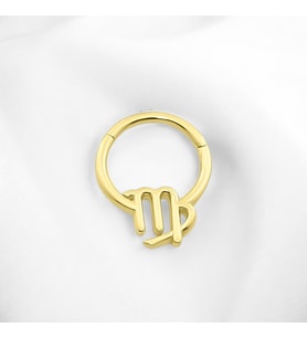 Glorria Altın Başak Burcu Halka Helix Piercing