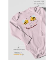 Teyzesinin Balı Uzun Kollu Çıtçıtlı Bebek Body