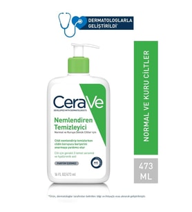 Nemlendiren Temizleyici Seramid&amp;Hyalüronik Asit Kuru &amp; Normal Ciltler Yüz Vücut 473ml 3337875597333