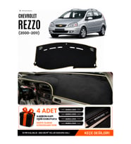 CHEVROLET REZZO (2000-2011) Uyumlu Torpido Örtüsü Torpido Kılıfı - Siyah Bej