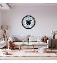 River World Duvar Saati Çarklı 60 cm Empire Silver
