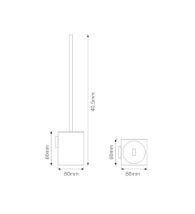 FC-60104 Krom Tuvalet Fırçası