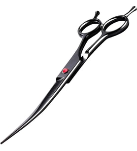 Profesyonel Pet Kuaför Kavisli Makas 19.5cm Curve Kesim makası