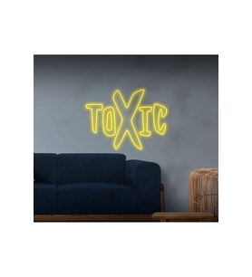 TOXIC Yazılı Neon Tabela