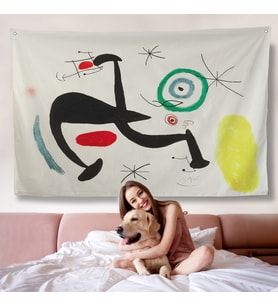 Joan Miro - Tosca Şarkısını Söyleyen Geyik Duvar Örtüsü-7089