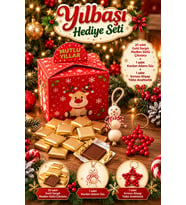 Model 3 Yılbaşı Çikolata Set - Yılbaşı Hediye Kutusu - Yılbaşı Süsü - Yılbaşı Konsept Hediye