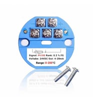 PT100 Sıcaklık Sensör Modülü DC 24V 4-20mA 200°C Termocuple Sıcaklık Verici İzole Sensör