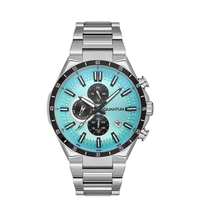 Quantum PWG936.300 Dual Time Tüm Fonksiyonları Aktif Çelik Kordonlu Su Geçirmez Metalik Renk Erkek Kol Saati