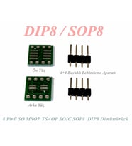 8 Pinli SO MSOP TSAOP SOIC SOP8 DIP8 e Dönüştürücü Kart Aparat + 8pin çubuk Bios Eprom Yazma