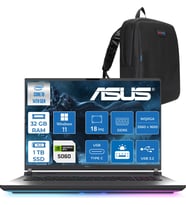 Asus Rog Strix G18 G815JMR Intel Core I9 14900HX 32GB 1tb SSD 8GB/RTX5060 115W Gddr7 18" 2.5k (2560 x 1600, Wqxga) 240Hz 3ms Windows 11 Pro Taşınabilir BilgisayarZS9035P11+ZETTAÇANTA