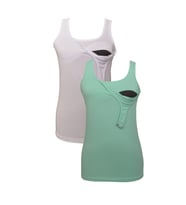 LuvmaBelly MYRA1503_1508 Emzirme atlet seti (Beyaz-Mint)