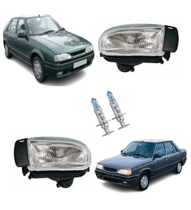 Renault 9-19 Sis Farı Sağ&Sol Cool Blue Ampül Takım