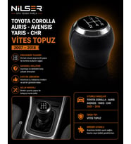 Vites Topuz Siyah 6 İleri Corolla Auris - Yaris -Avensis 2007-18