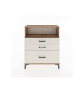 Arges Şifonyer Tek Raflı 3 Çekmeceli 88x30x106 Çam-Aytaşı