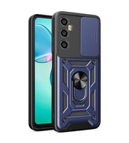 Realme C65 4G Uyumlu Kılıf Magnetik Standlı Kamera Korumalı Zore Sürgülü Vega Kapak