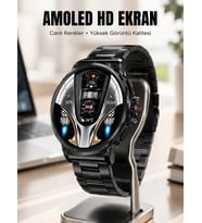 Şık Metal Kasa ve Değiştirilebilir Kordonlarla SW80 Smartwatch Yeni Nesil